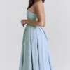 Audrey – Midi-Sommerkleid in Toskanablau Audrey – Midi-Sommerkleid in Toskanablau