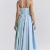 Audrey – Midi-Sommerkleid in Toskanablau Audrey – Midi-Sommerkleid in Toskanablau