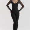 Avalon Schwarze Hose mit hoher Taille