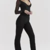 Avalon Schwarze Hose mit hoher Taille