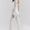 Avalon Weiße Mesh-Hose mit hoher Taille