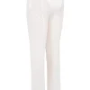 Avalon Weiße Mesh-Hose mit hoher Taille