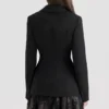 Aviva Schwarze, taillierte Jacke in Sanduhrform Aviva Schwarze, taillierte Jacke in Sanduhrform