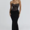 Ayana Schwarzes Maxikleid aus Spitze + Boleros Ayana Schwarzes Maxikleid aus Spitze + Boleros