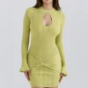 Aziza Pistachio Langarm-Minikleid Aziza Pistachio Langarm-Minikleid