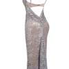 Azzurra Eisblaues Godet-Abendkleid aus Spitze Azzurra Eisblaues Godet-Abendkleid aus Spitze
