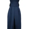 Bellina Mitternachtsblaues, trägerloses Midi-Kleid mit abnehmbarem Schleifen Bellina Mitternachtsblaues, trägerloses Midi-Kleid mit abnehmbarem Schleifen