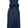 Bellina Mitternachtsblaues, trägerloses Midi-Kleid mit abnehmbarem Schleifen Bellina Mitternachtsblaues, trägerloses Midi-Kleid mit abnehmbarem Schleifen