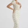 Bellucci Sommerkleid mit Gartenprint und Raffungen Bellucci Sommerkleid mit Gartenprint und Raffungen
