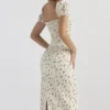 Bellucci Sommerkleid mit Gartenprint und Raffungen Bellucci Sommerkleid mit Gartenprint und Raffungen