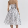 Bennett Englisches Porzellan-Print-Trägerloses Sommerkleid Bennett Englisches Porzellan-Print-Trägerloses Sommerkleid