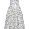 Bennett Englisches Porzellan-Print-Trägerloses Sommerkleid Bennett Englisches Porzellan-Print-Trägerloses Sommerkleid