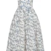 Bennett Englisches Porzellan-Print-Trägerloses Sommerkleid Bennett Englisches Porzellan-Print-Trägerloses Sommerkleid