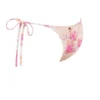 Bikinis mit seitlichen Bändern und Tahiti-Blumenprint für die Unterteile