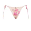 Bikinis mit seitlichen Bändern und Tahiti-Blumenprint für die Unterteile