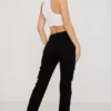 Breanna Schwarze Schnür-Cargo-Hose Breanna Schwarze Schnür-Cargo-Hose
