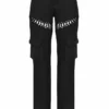 Breanna Schwarze Schnür-Cargo-Hose Breanna Schwarze Schnür-Cargo-Hose