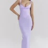 Breeze Orchid Satin-Korsetts-Maxikleid Breeze Orchid Satin-Korsetts-Maxikleid