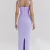 Breeze Orchid Satin-Korsetts-Maxikleid Breeze Orchid Satin-Korsetts-Maxikleid