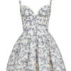 Brigitte Korsett-Mini-Kleid mit englischem Porzellan-Print Brigitte Korsett-Mini-Kleid mit englischem Porzellan-Print