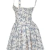 Brigitte Korsett-Mini-Kleid mit englischem Porzellan-Print Brigitte Korsett-Mini-Kleid mit englischem Porzellan-Print