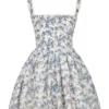 Brigitte Korsett-Mini-Kleid mit englischem Porzellan-Print Brigitte Korsett-Mini-Kleid mit englischem Porzellan-Print