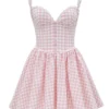 Brigitte Strawberry Shortcake Gingham Korsetts-Minikleid Brigitte Strawberry Shortcake Gingham Korsetts-Minikleid