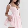 Brigitte Strawberry Shortcake Gingham Korsetts-Minikleid Brigitte Strawberry Shortcake Gingham Korsetts-Minikleid