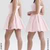 Brigitte Strawberry Shortcake Gingham Korsetts-Minikleid Brigitte Strawberry Shortcake Gingham Korsetts-Minikleid