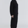 Brooklyn Schwarzer Bouclé-Strick-Pullover Brooklyn Schwarzer Bouclé-Strick-Pullover