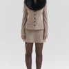 Buckingham Puppytooth Check Hourglass Jacke Buckingham Puppytooth Check Hourglass Jacke