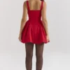Bunny Holly Red Crepe Minikleid Bunny Holly Red Crepe Minikleid