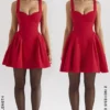Bunny Holly Red Crepe Minikleid Bunny Holly Red Crepe Minikleid