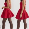 Bunny Holly Red Crepe Minikleid Bunny Holly Red Crepe Minikleid