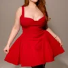 Bunny Holly Red Crepe Minikleid Bunny Holly Red Crepe Minikleid