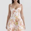 Bunny Peach Poppy Print Twill Minikleid Bunny Peach Poppy Print Twill Minikleid