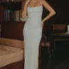 Calla Silber-Perlen-Maxikleid Calla Silber-Perlen-Maxikleid