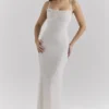 Calla Silber-Perlen-Maxikleid Calla Silber-Perlen-Maxikleid