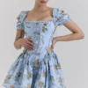 Callie Blue Rose Wende-Korsetts-Oberteil aus Baumwolle Callie Blue Rose Wende-Korsetts-Oberteil aus Baumwolle