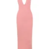 Camelia Apricot Plunge-Maxikleid Camelia Apricot Plunge-Maxikleid