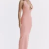 Camelia Apricot Plunge-Maxikleid Camelia Apricot Plunge-Maxikleid