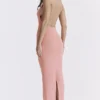 Camelia Apricot Plunge-Maxikleid Camelia Apricot Plunge-Maxikleid