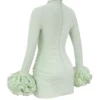 Camilla Pistachio Minikleid mit Rüschenbündchen Camilla Pistachio Minikleid mit Rüschenbündchen