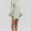 Camilla Pistachio Minikleid mit Rüschenbündchen Camilla Pistachio Minikleid mit Rüschenbündchen