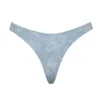 Capri Blau Paisley Bikini-Unterteil mit hohem Beinausschnitt Capri Blau Paisley Bikini-Unterteil mit hohem Beinausschnitt