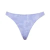 Capri Lavendel Paisley Bikini-Unterteil mit hohem Beinausschnitt Capri Lavendel Paisley Bikini-Unterteil mit hohem Beinausschnitt