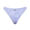 Capri Lavendel Paisley Bikini-Unterteil mit hohem Beinausschnitt Capri Lavendel Paisley Bikini-Unterteil mit hohem Beinausschnitt