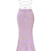 Capriana Orchid Jacquard-Satin-Abendkleid Capriana Orchid Jacquard-Satin-Abendkleid