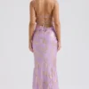 Capriana Orchid Jacquard-Satin-Abendkleid Capriana Orchid Jacquard-Satin-Abendkleid