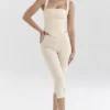 Carella Capri-Hose mit Lebkuchen-Karomuster Carella Capri-Hose mit Lebkuchen-Karomuster